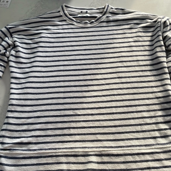 aerie Tops - Aerie oversized shirt size large white and blue